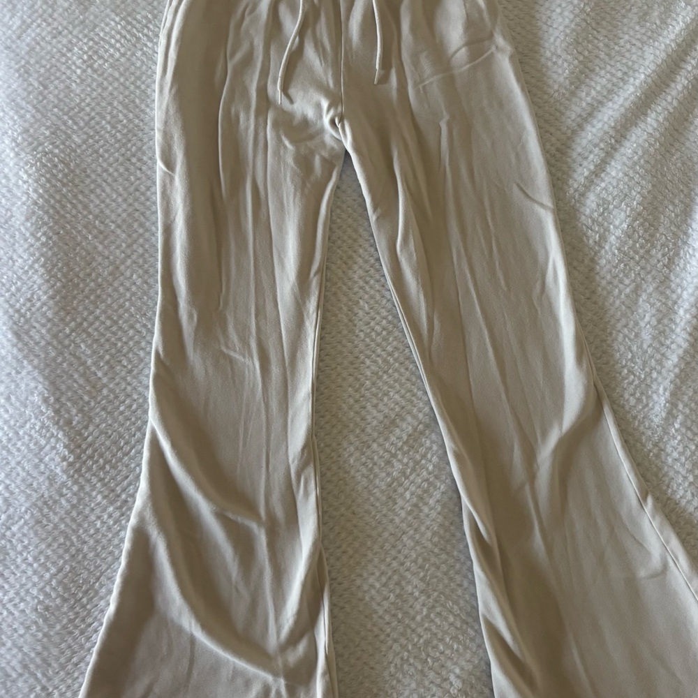 Hollister Cream Track Pants